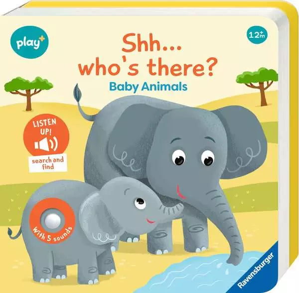 Ravensburger Play+ Shh Who's There? Baby Animals Sound Book