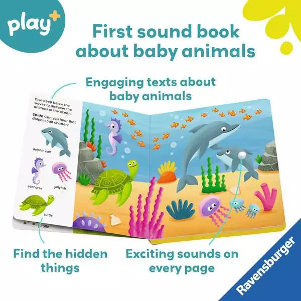 Ravensburger Play+ Shh Who's There? Baby Animals Sound Book