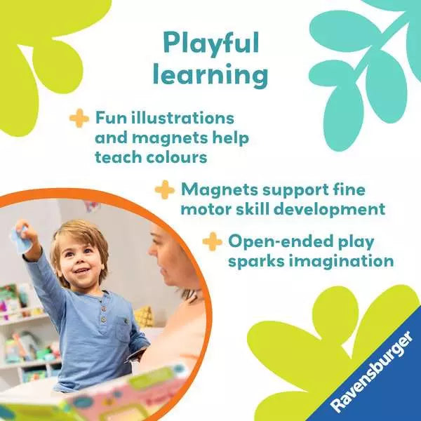Ravensburger Play+ My First Magnetic Book Match and Learn Colours
