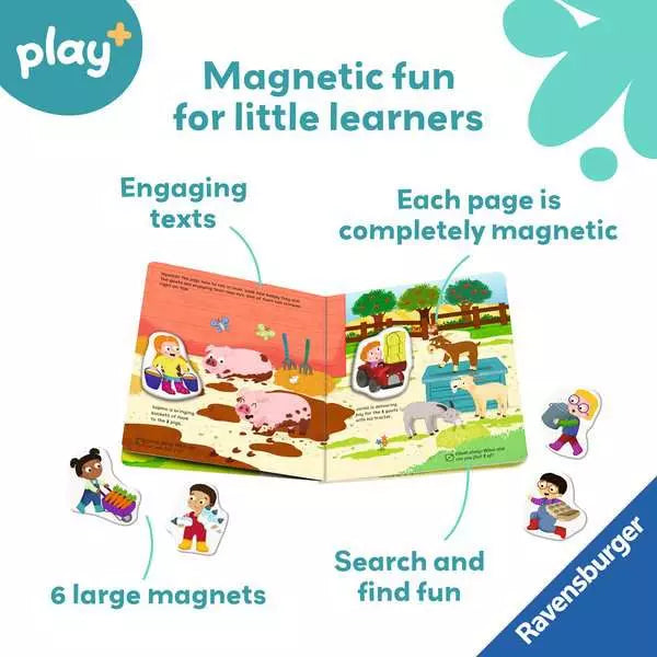 Ravensburger Play+ My First Magnetic Book Match and Learn Numbers