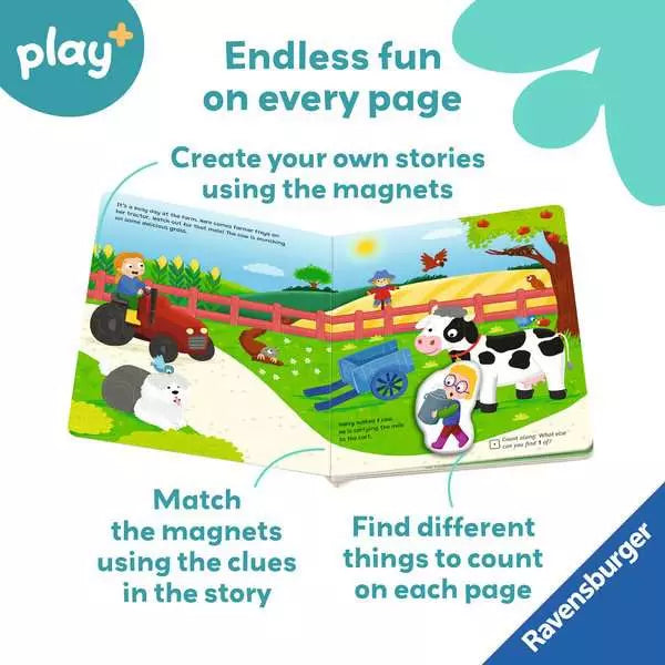 Ravensburger Play+ My First Magnetic Book Match and Learn Numbers