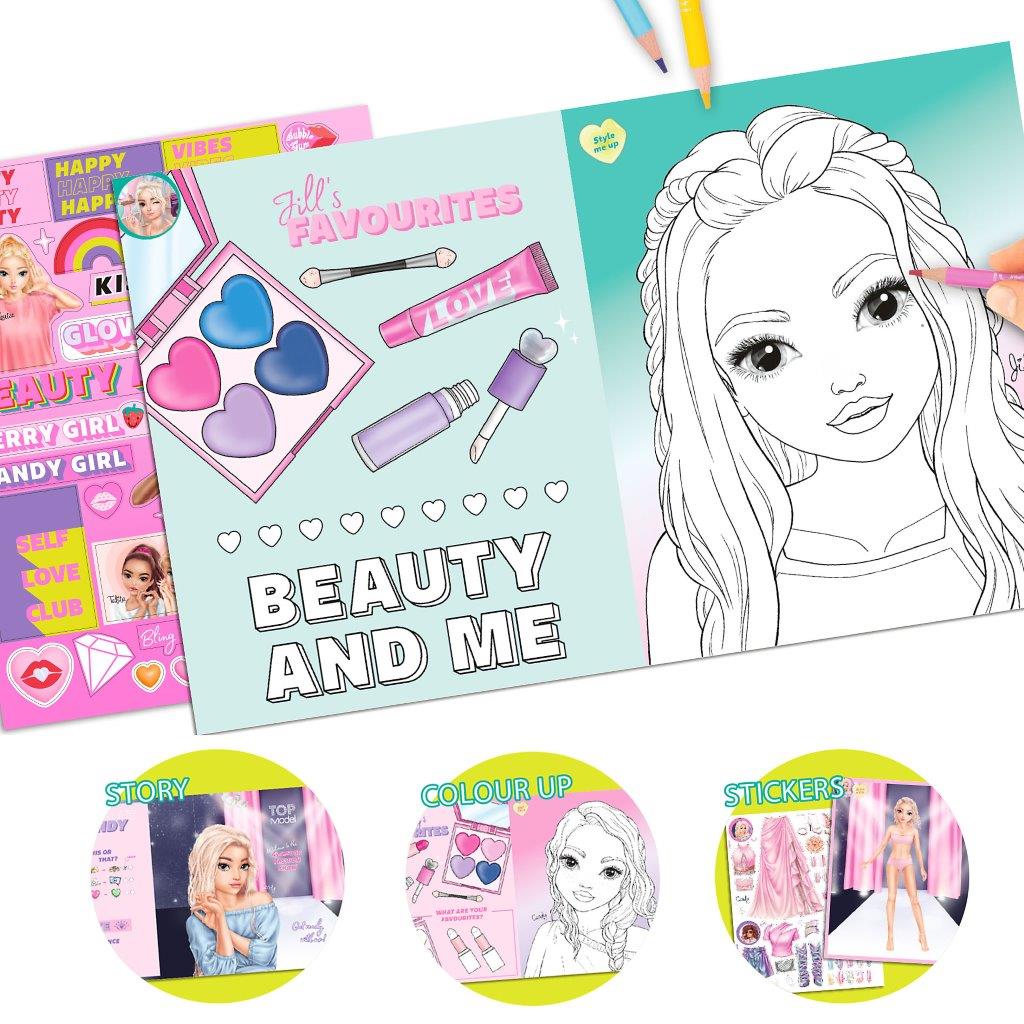 TOPModel Colouring Book Beauty Fun