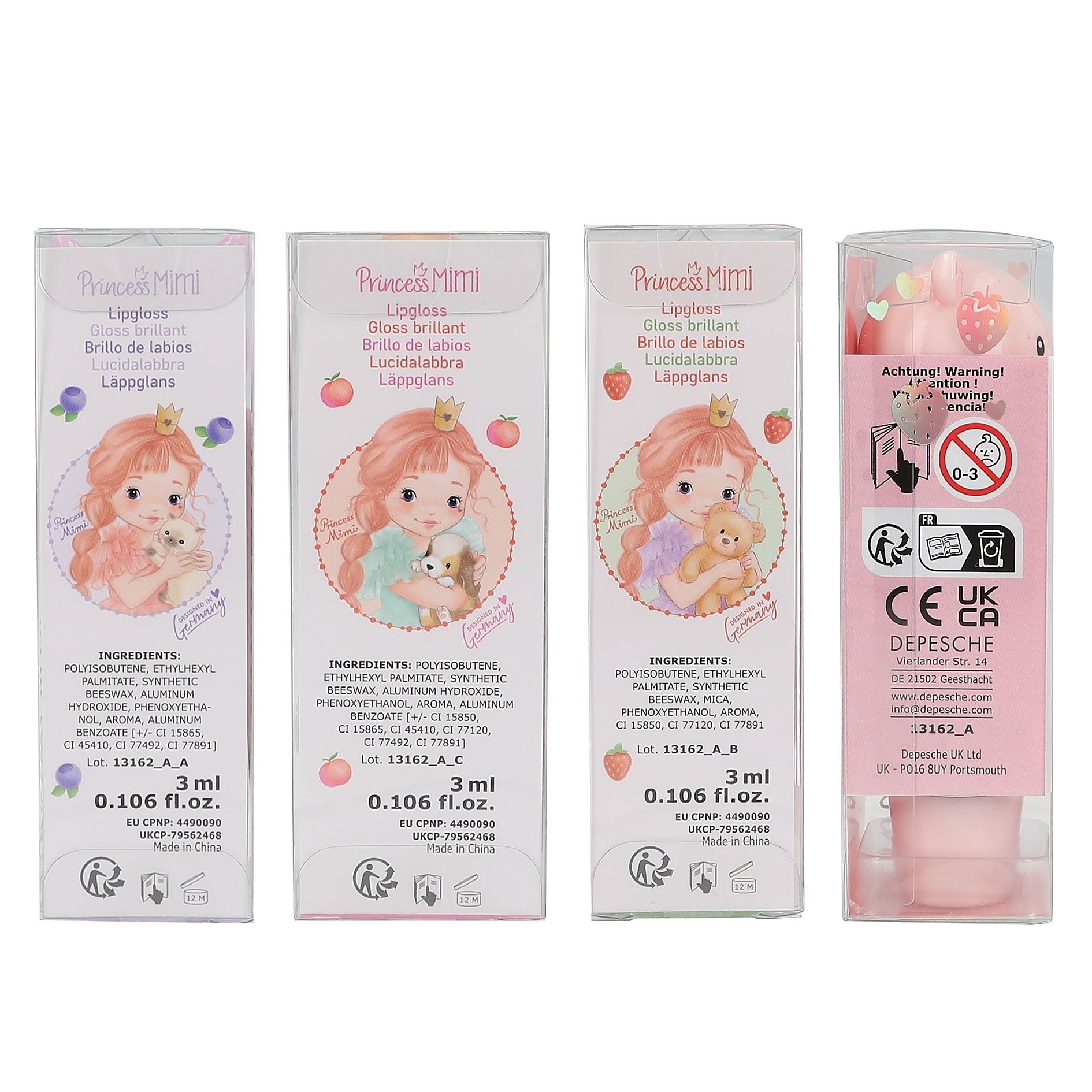 Princess Mimi Lip Gloss Animal Asst