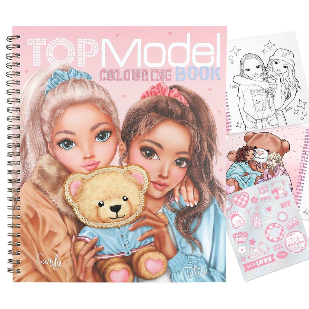 TOPModel Colouring Book Team Teddy
