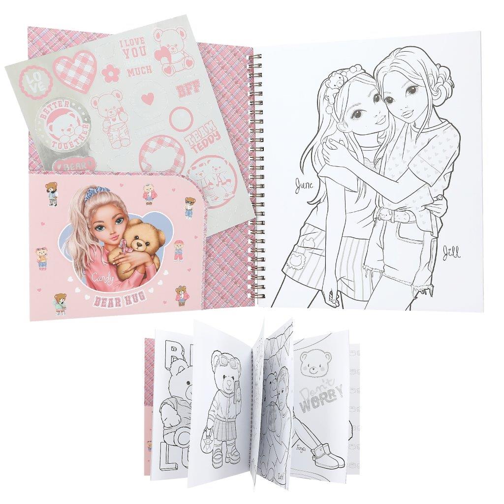 TOPModel Colouring Book Team Teddy