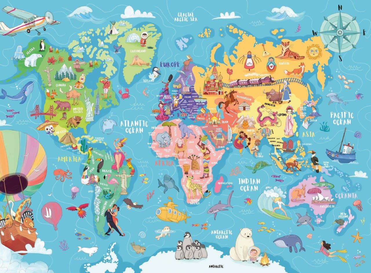 Map of the World, 100pc XXL