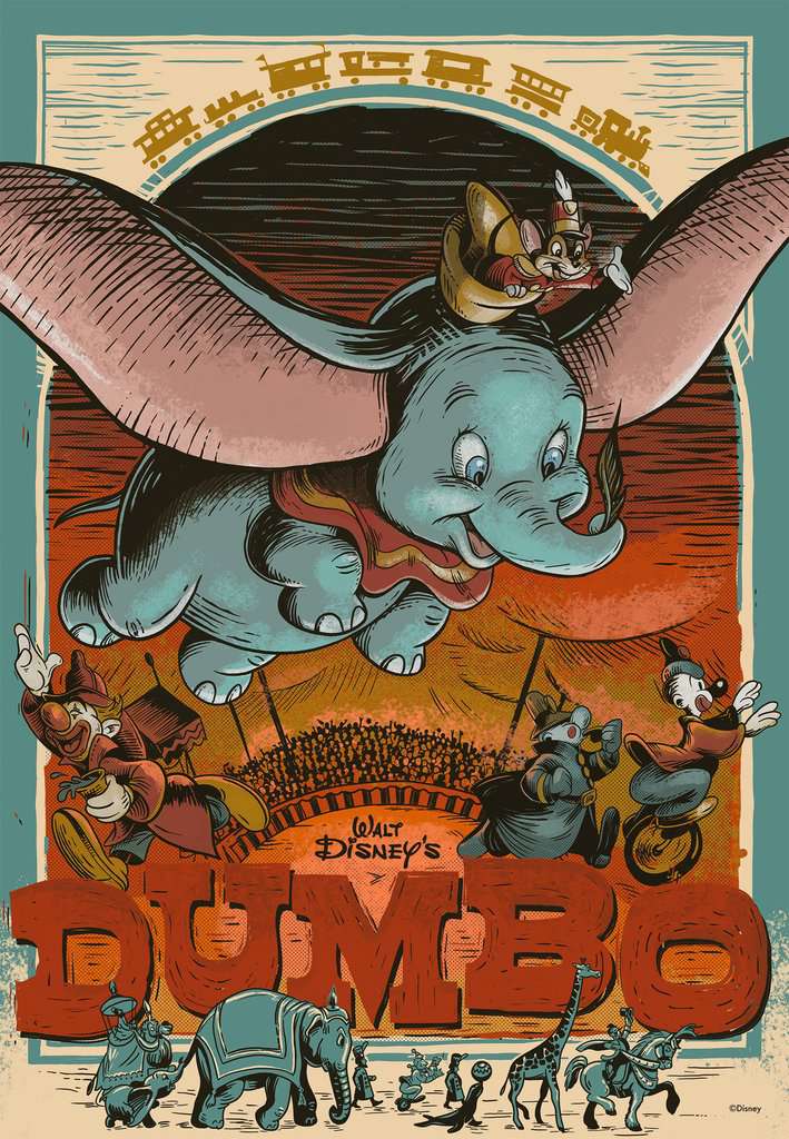 Ravensburger Disney 100 Anniversary Dumbo 300 Piece Jigsaw Puzzle