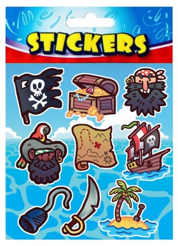 Pirate Stickers 12x11.5cm