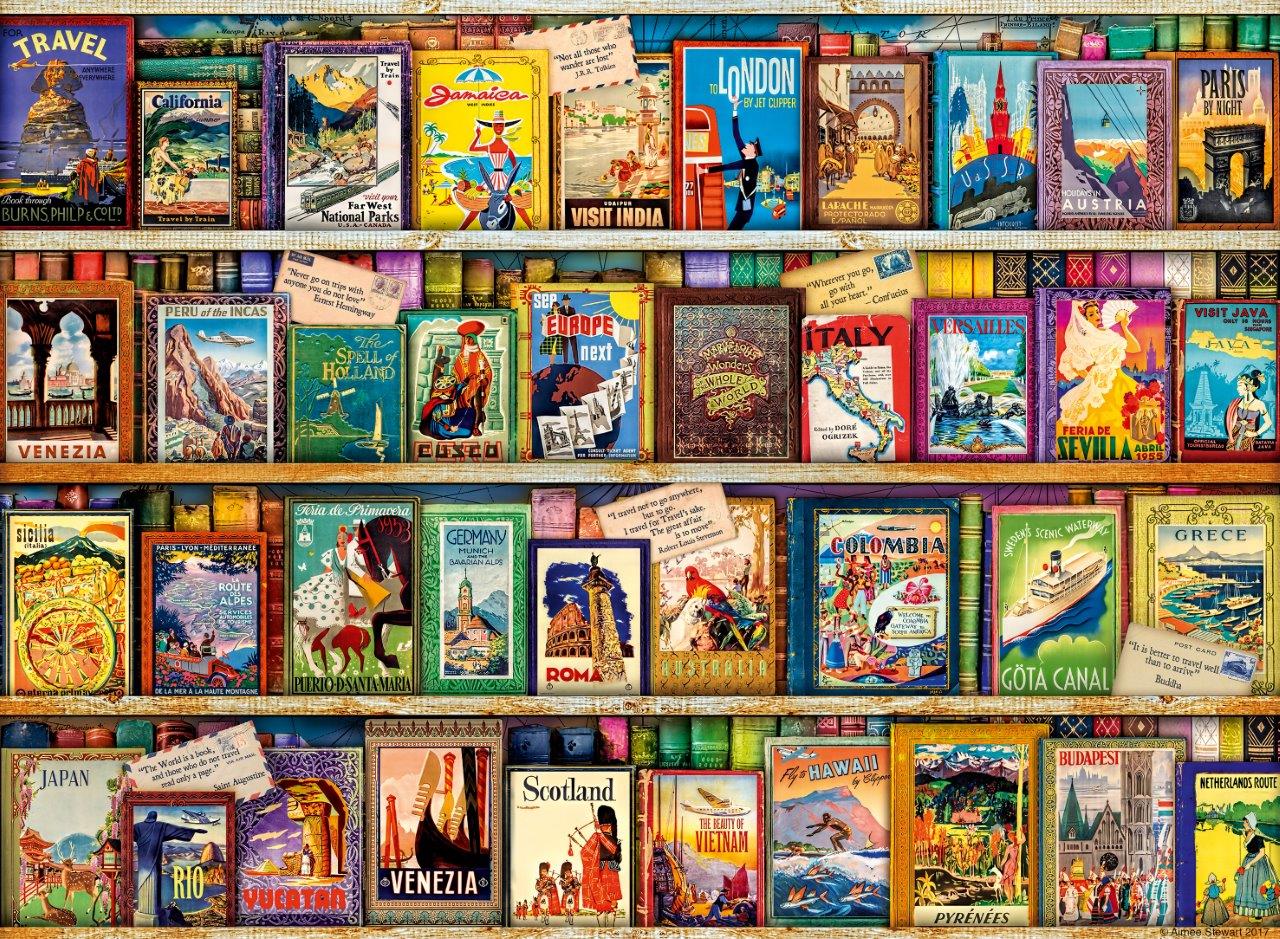 Ravensburger Vintage Travel, Aimee Stewart 500 Piece Jigsaw Puzzle