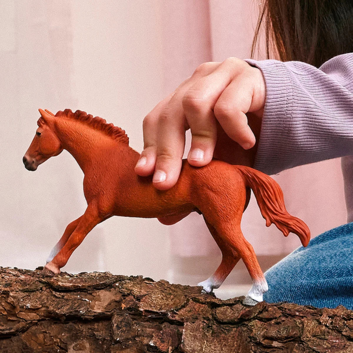 Schleich English Thoroughbred Stallion Toy Figure