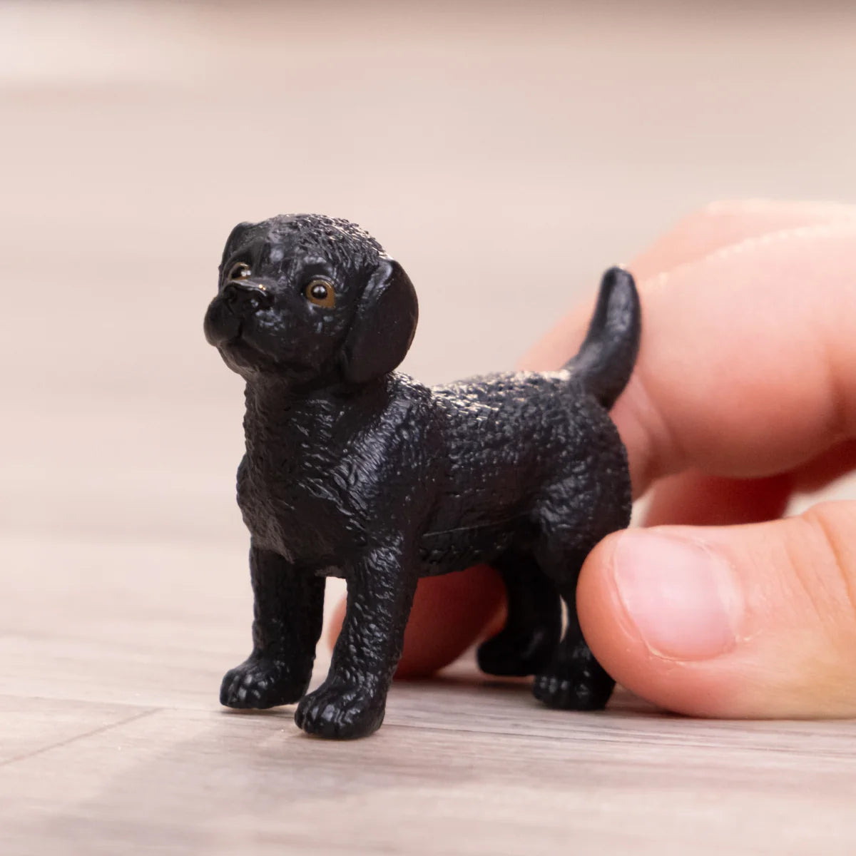 Schleich Black Labrador Retriever Puppy Toy Figure