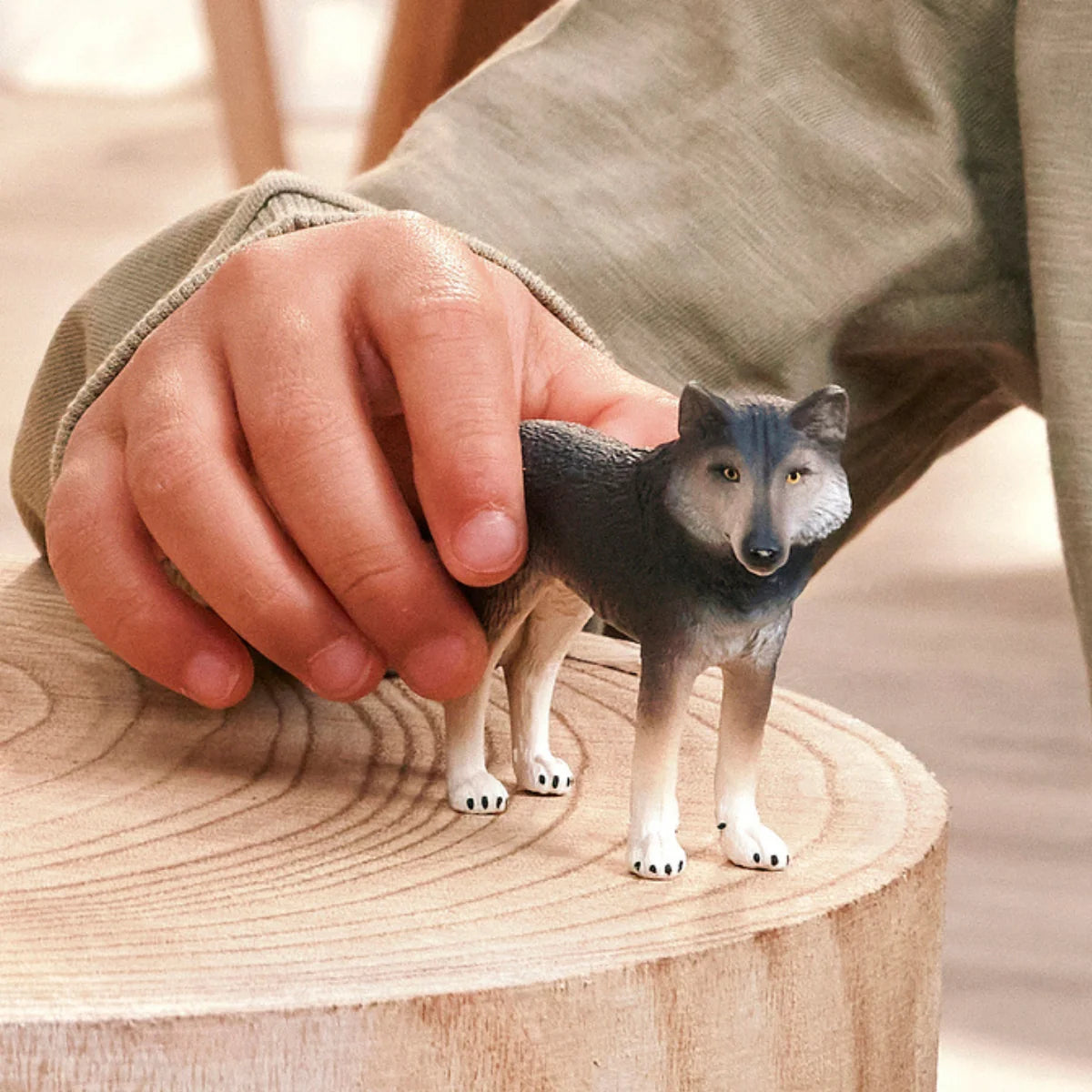 Schleich American Wolf Toy Figure