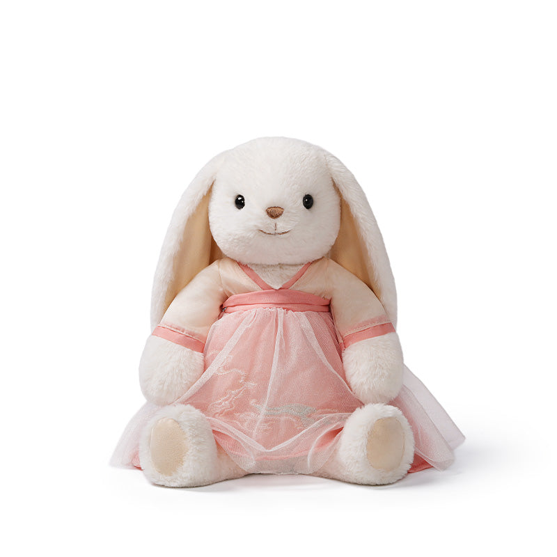 McHugs Pink Ruqun Smiling Leveret Plush Toy 25cm