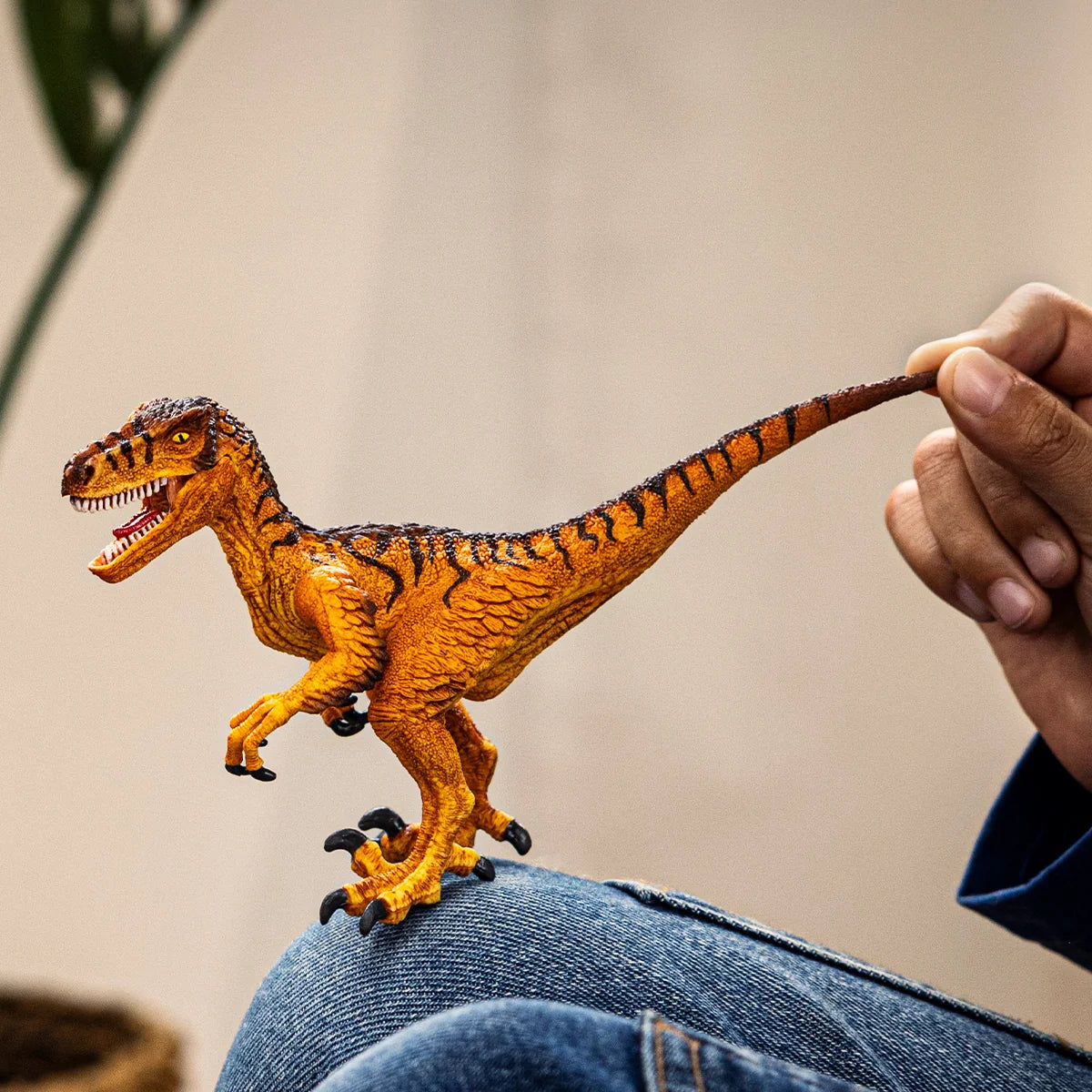 Schleich Dinosaurs Velociraptor Toy Figure