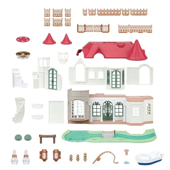 Sylvanian Families Red Roof Riverside Manor Dollhouse