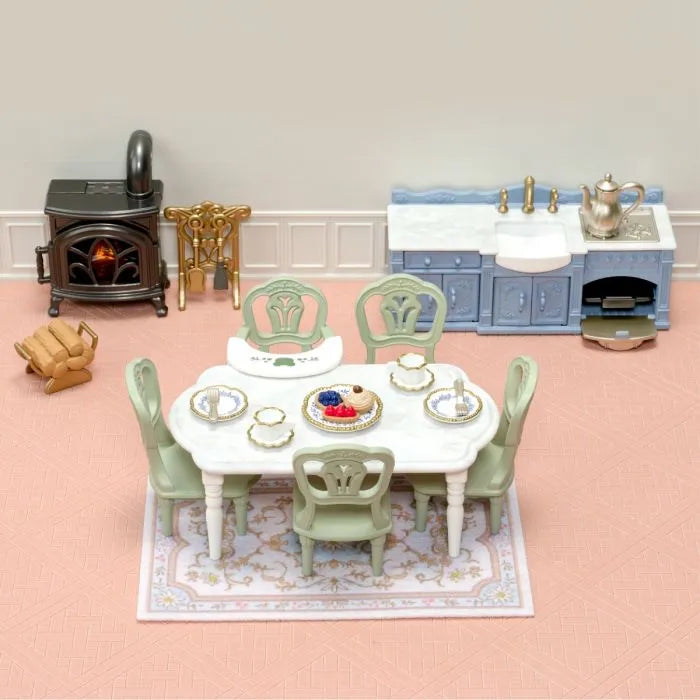 Sylvanian Families Red Roof Riverside Manor Elegant Dining Room