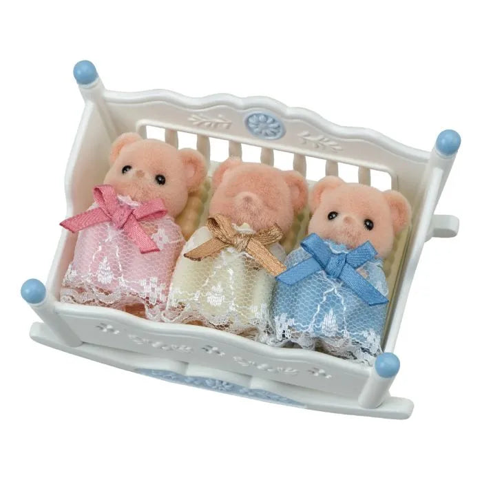 Sylvanian Families Biscuit Bear Sleepy Triplets Figure Set