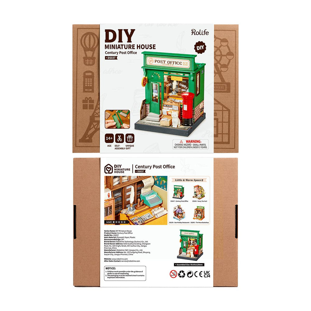Rolife Century Post Office DIY Miniature House Kit