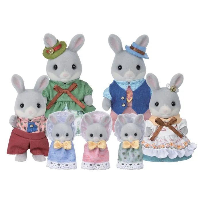 Sylvanian Families 40th Anniversary Cottontail Rabbit Family Figure Set