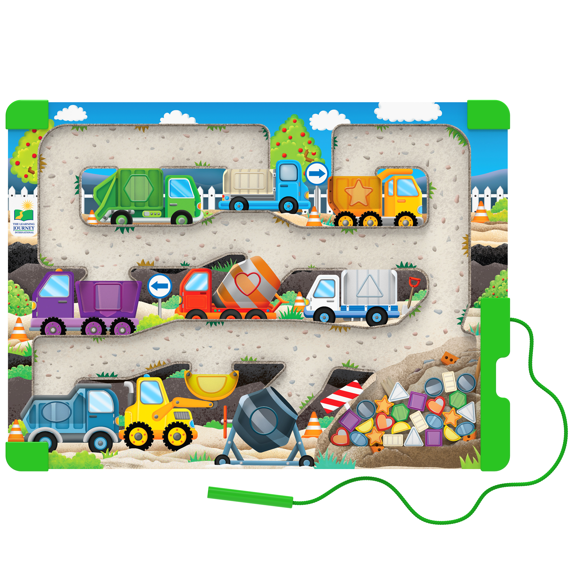 Sort & Learn Magnetic Puzzles Shapes Diggers
