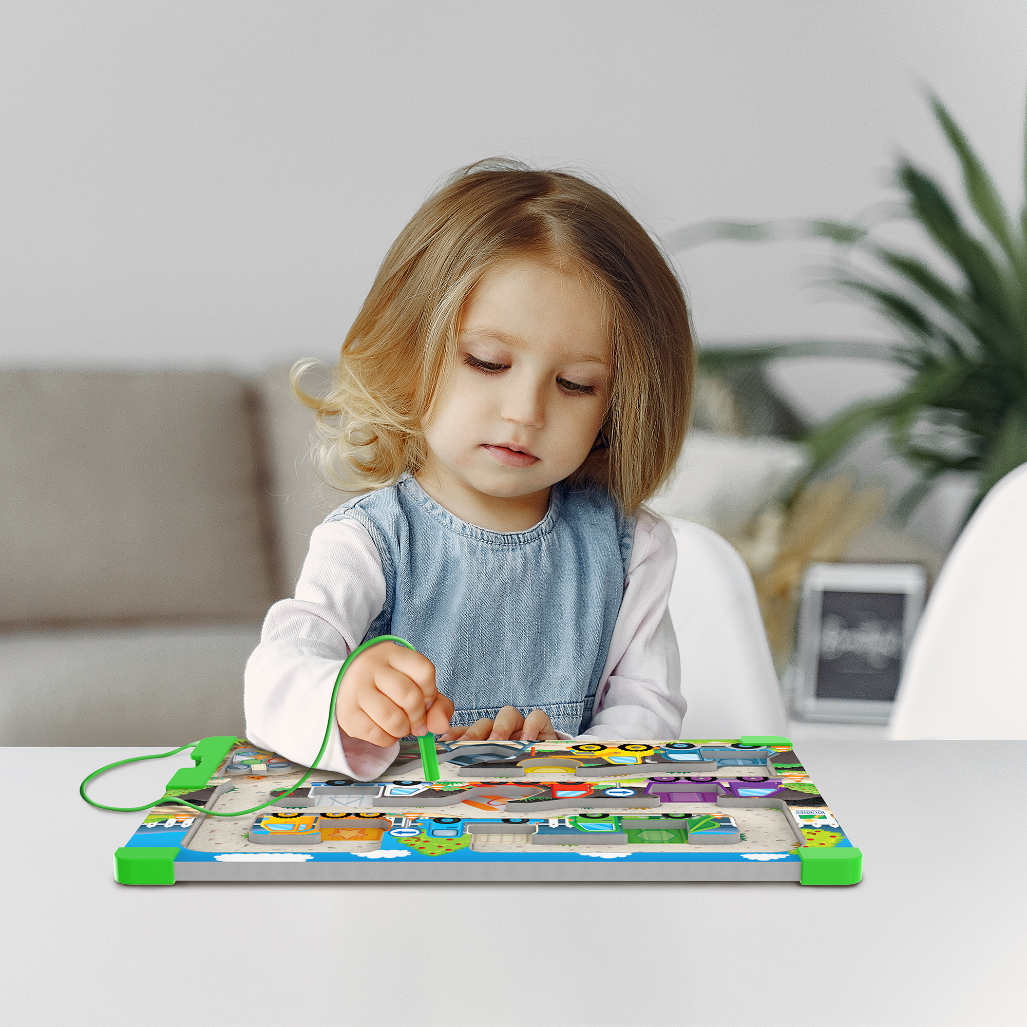 Sort & Learn Magnetic Puzzles Shapes Diggers