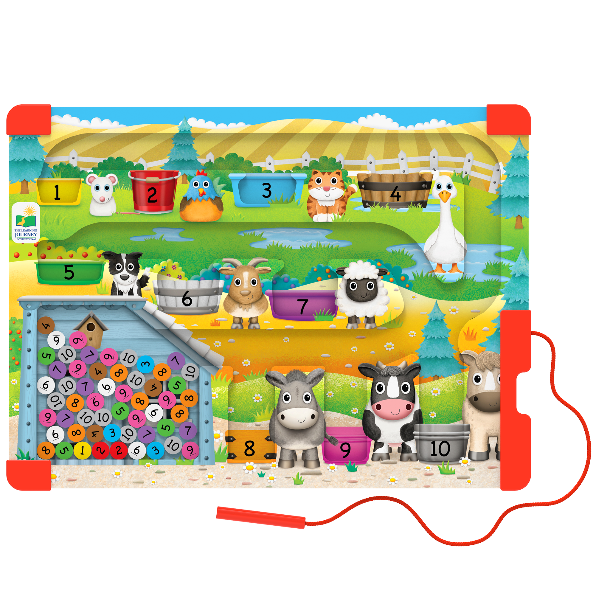 Sort & Learn Magnetic Puzzles Counting Farm
