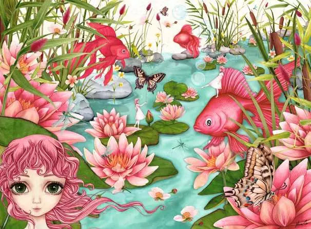 Minu's Pond Daydreams 500pc puzzle
