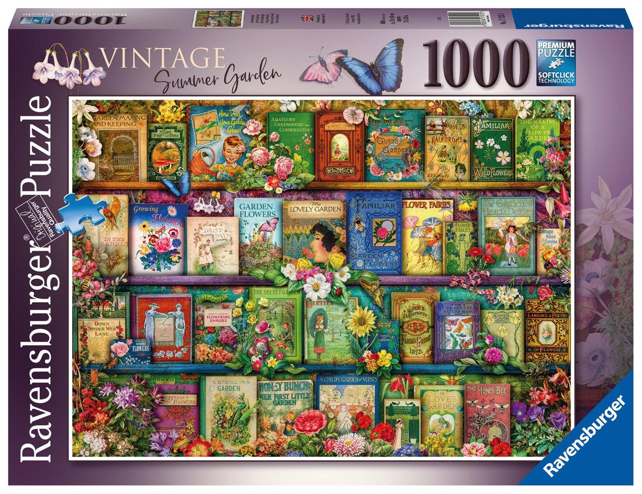 Ravensburger Vintage Summer Garden, Aimee Stewart 1000 Piece Jigsaw Puzzle