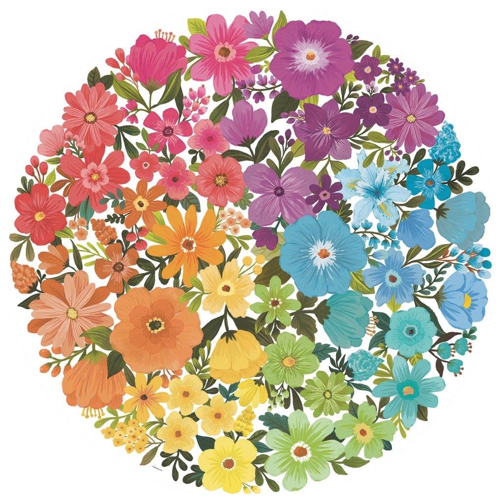 Ravensburger Flowers Circular 500 Piece Jigsaw Puzzle