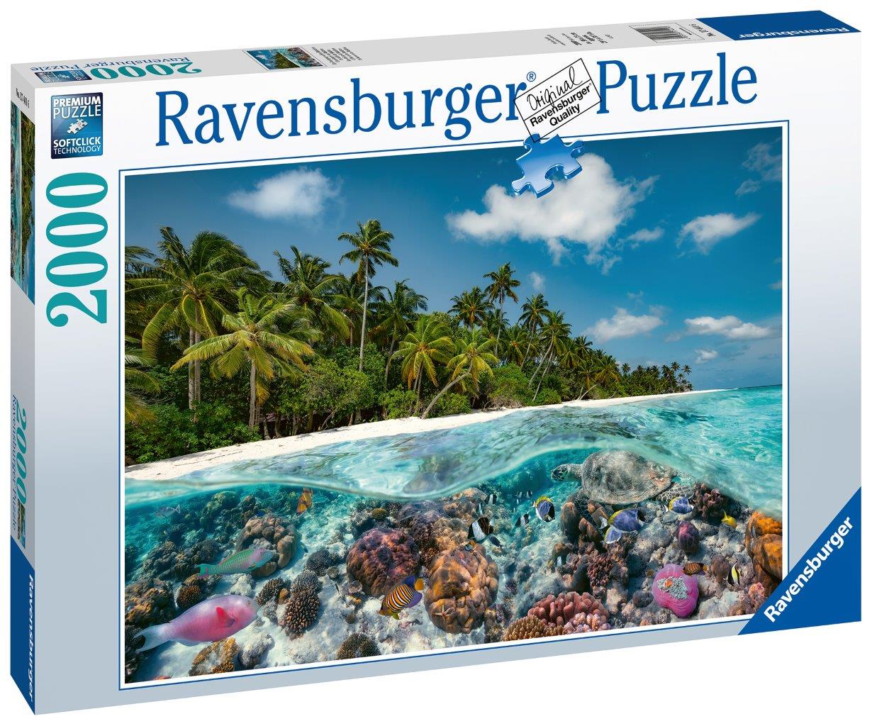 Ravensburger A Dive in the Maldives 2000 Piece Jigsaw Puzzle