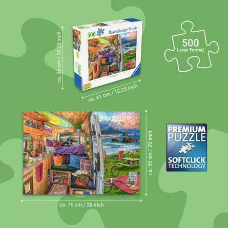 Ravensburger Rig Views Large Print 500 Piece Jigsaw Puzzle