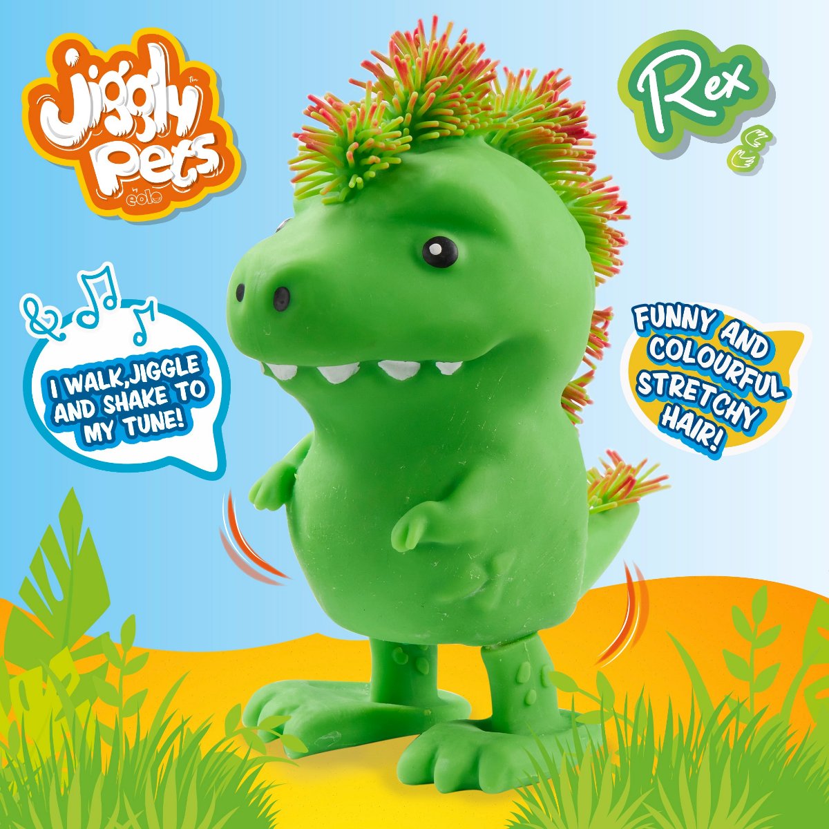 Jiggly Pets Rex The Dino