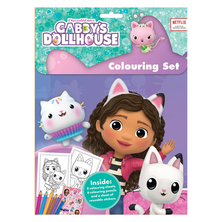 Gabby's Dollhouse Colouring Set