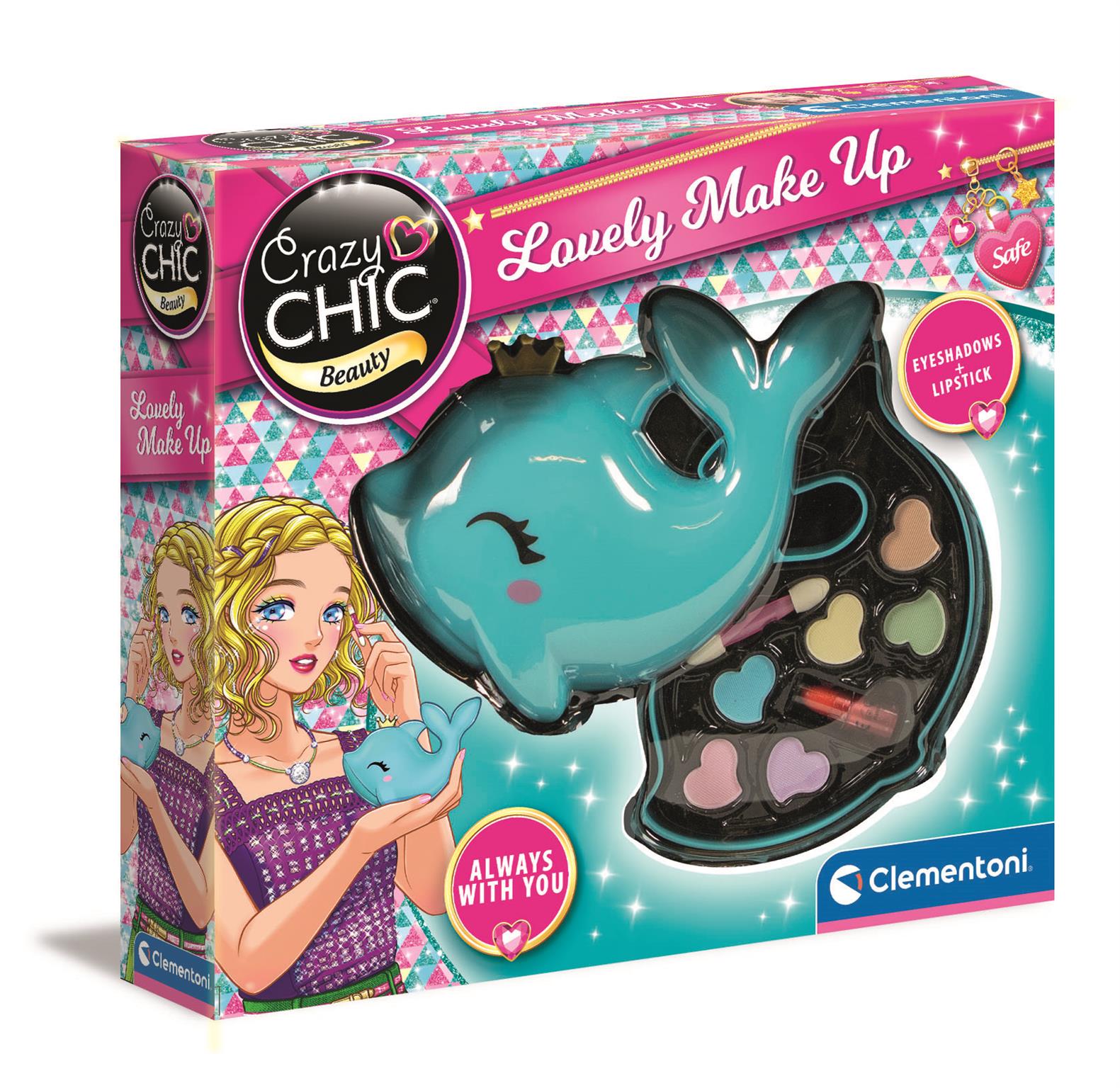 Crazy Chic Lovely Make Up Dolphin Eye Shadows & Lipstick