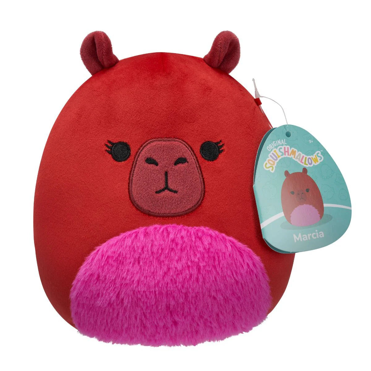 7.5" Squishmallows Marcia Maroon Capybara