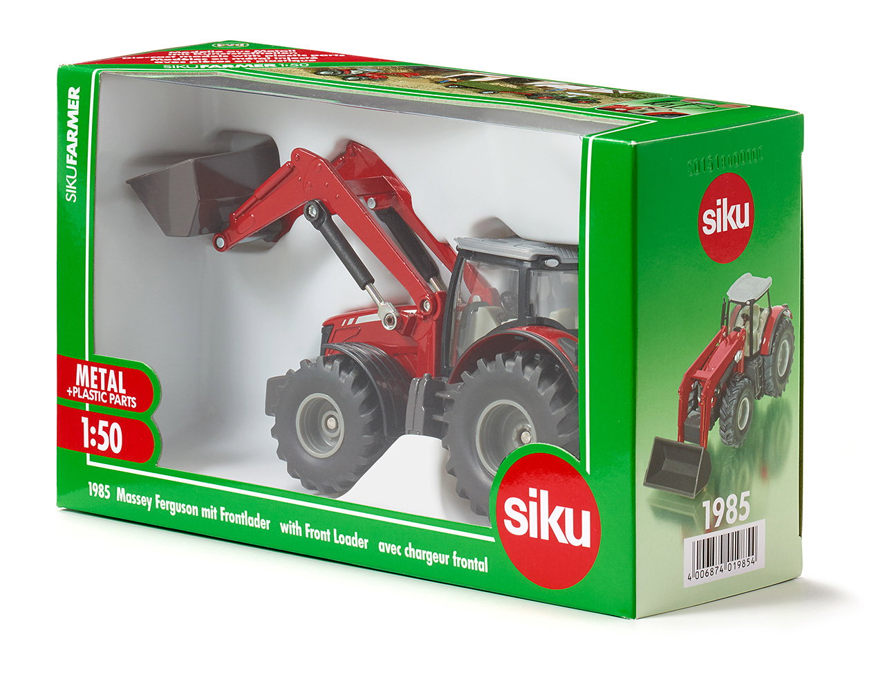 Siku 1:50 Massey Ferguson Tractor With Front Loader