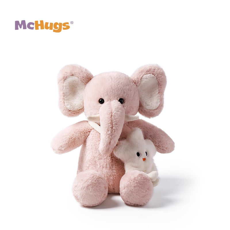 McHugs Pink Star Bag Elephant Plush Toy 25cm