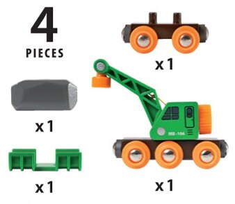 BRIO Clever Crane Wagon