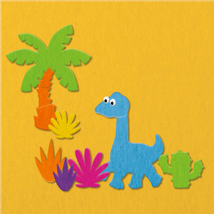 Fuzzy Felt Dinosaur Drawer Gift Set