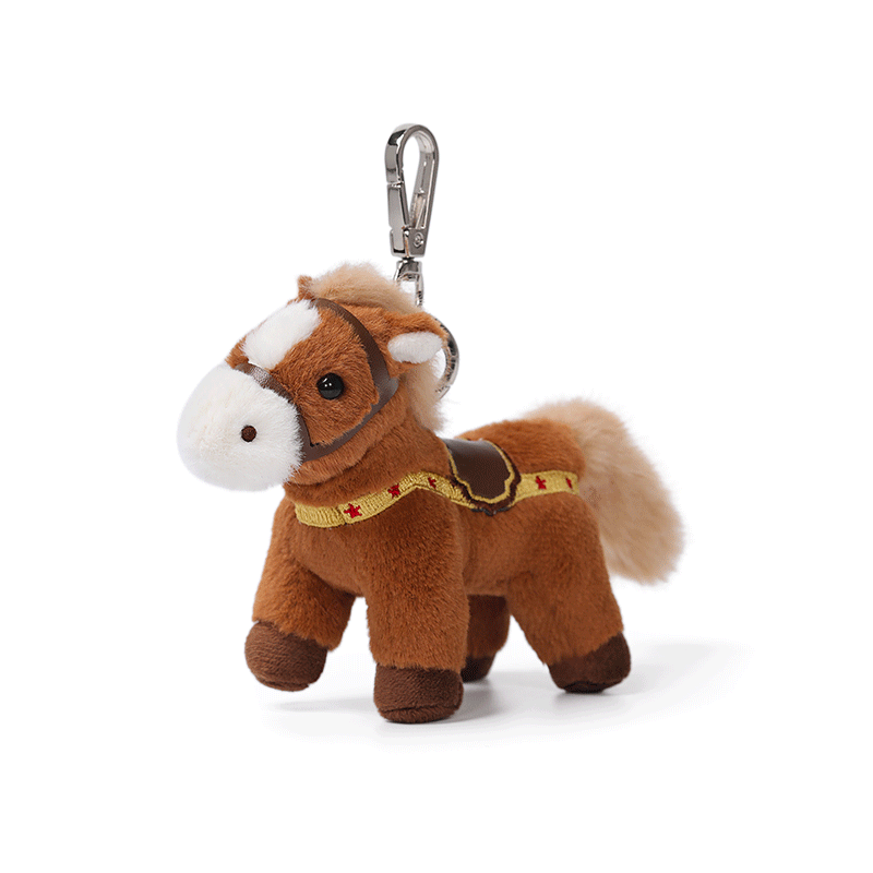 McHugs Cinnamon Brown Pony Plush Bag Charm