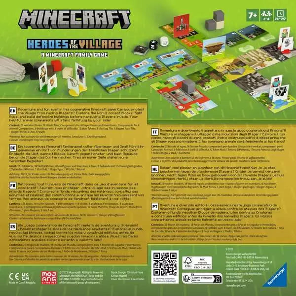 Ravensburger Minecraft Heroes of the Village Cooperative Board Game