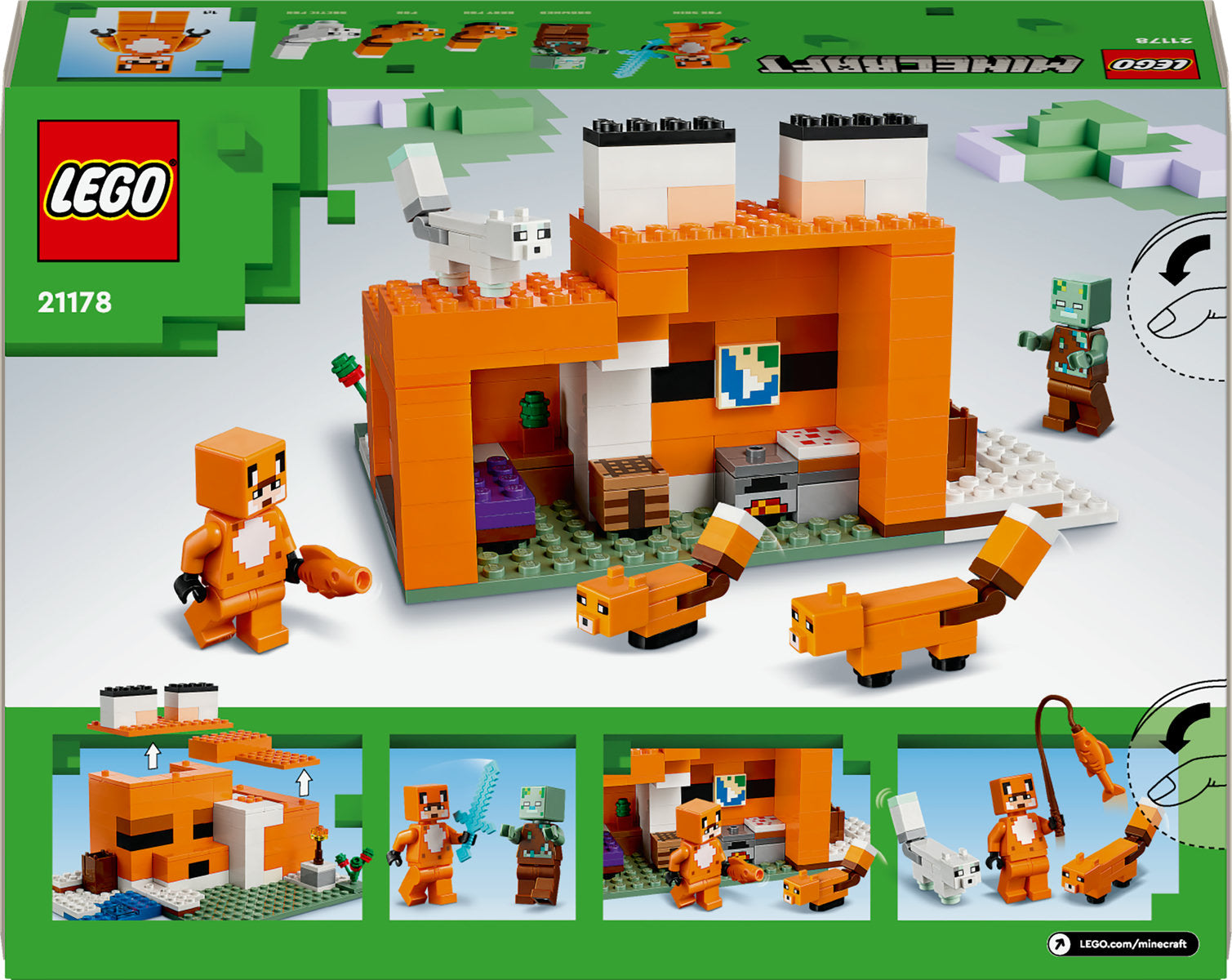 LEGO Minecraft The Fox Lodge 21178