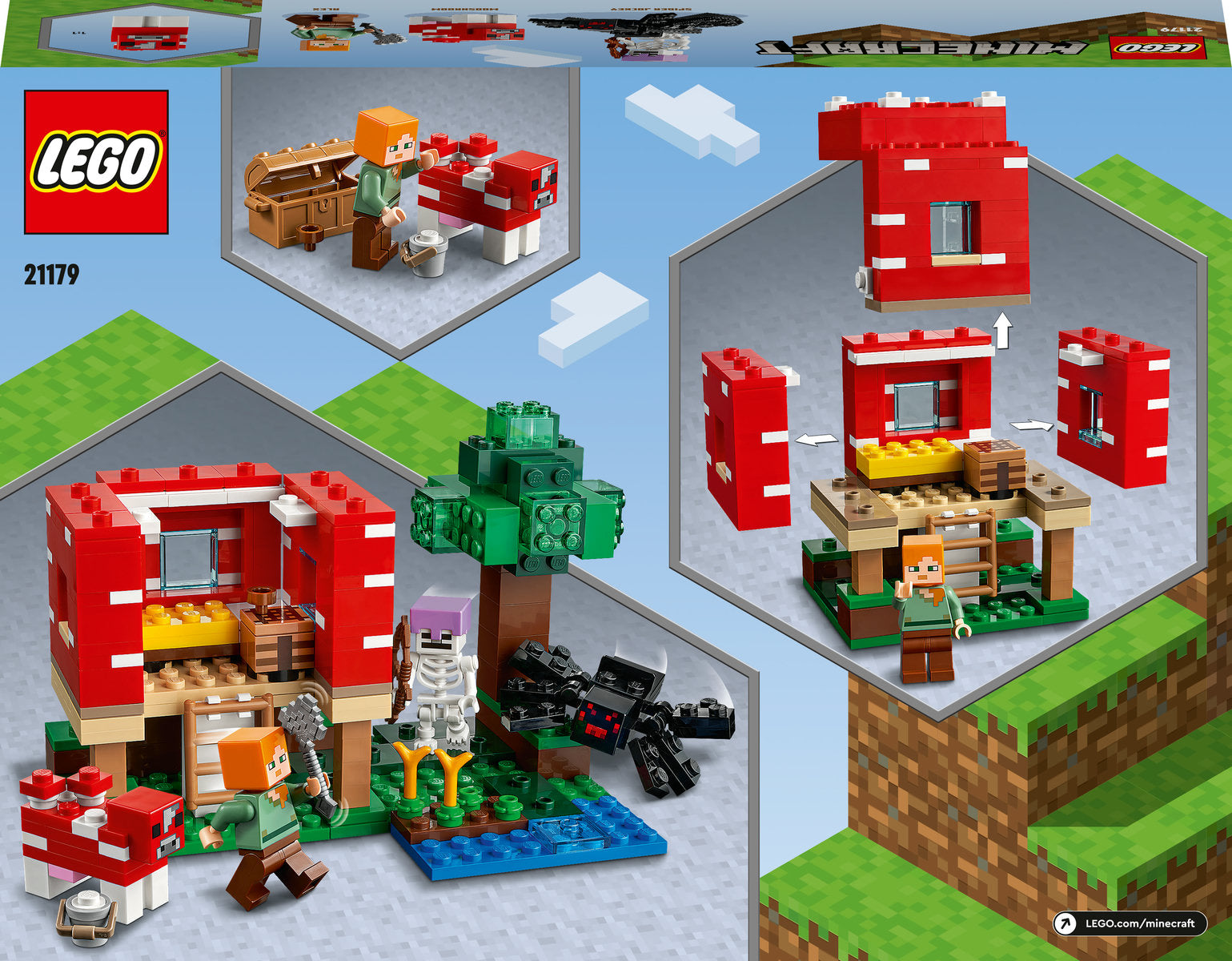 LEGO Minecraft The Mushroom House 21179
