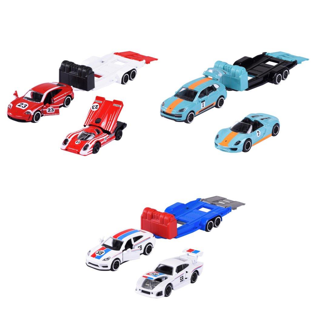 Maorette Porsche Motorsport Race Trailer Vehicle Assortment