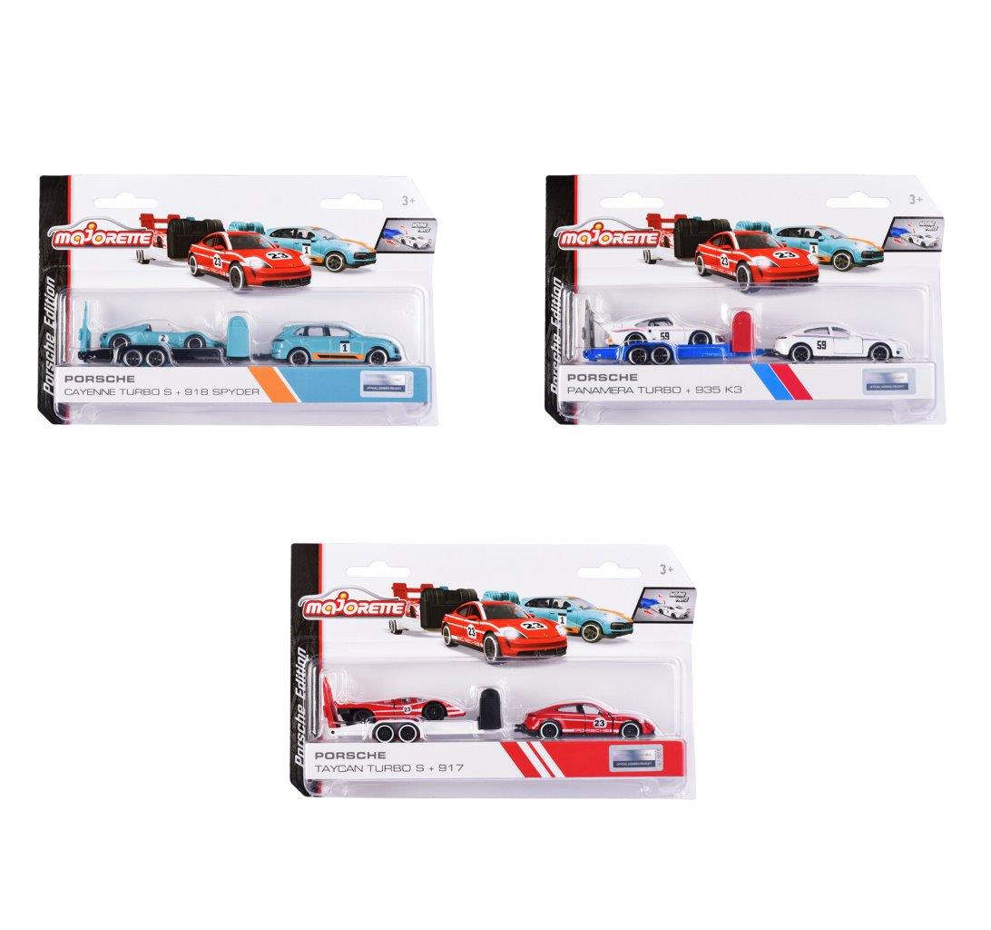Maorette Porsche Motorsport Race Trailer Vehicle Assortment