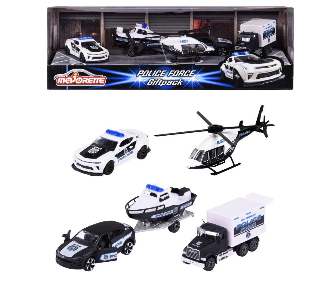 Majorette Police Force Die Cast Vehicle 4-Car Pack