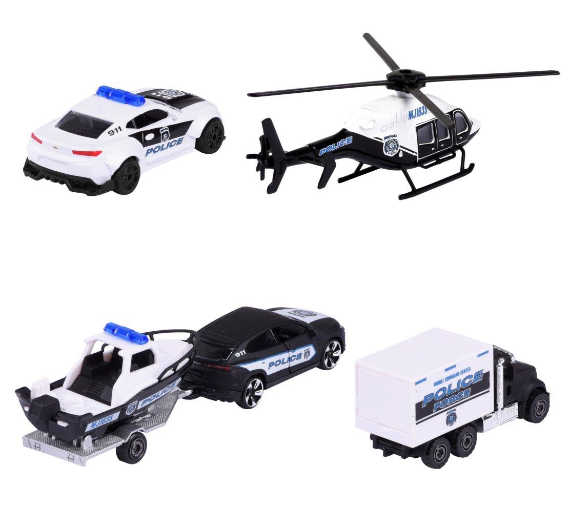 Majorette Police Force Die Cast Vehicle 4-Car Pack