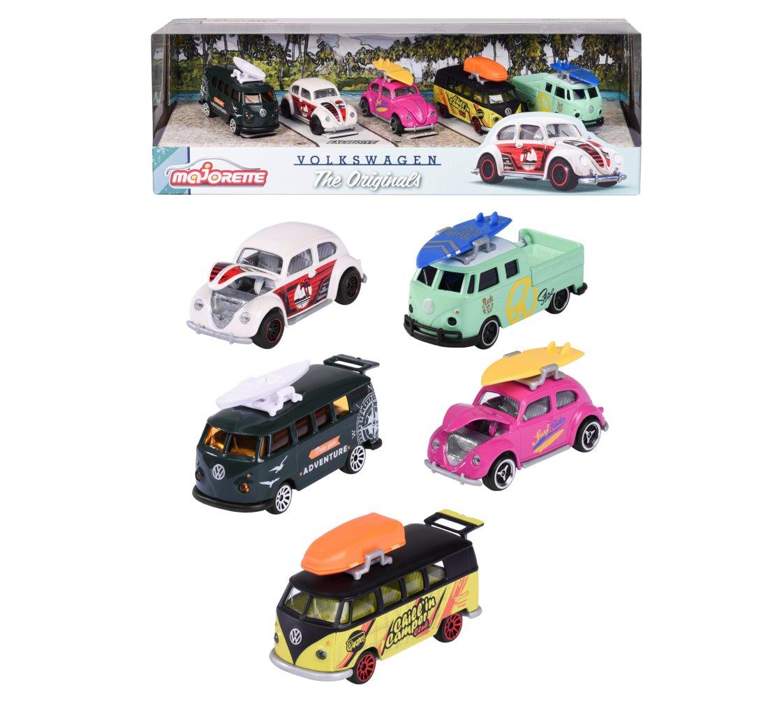 Majorette VW The Originals Die Cast Vehicle 5-Car Pack