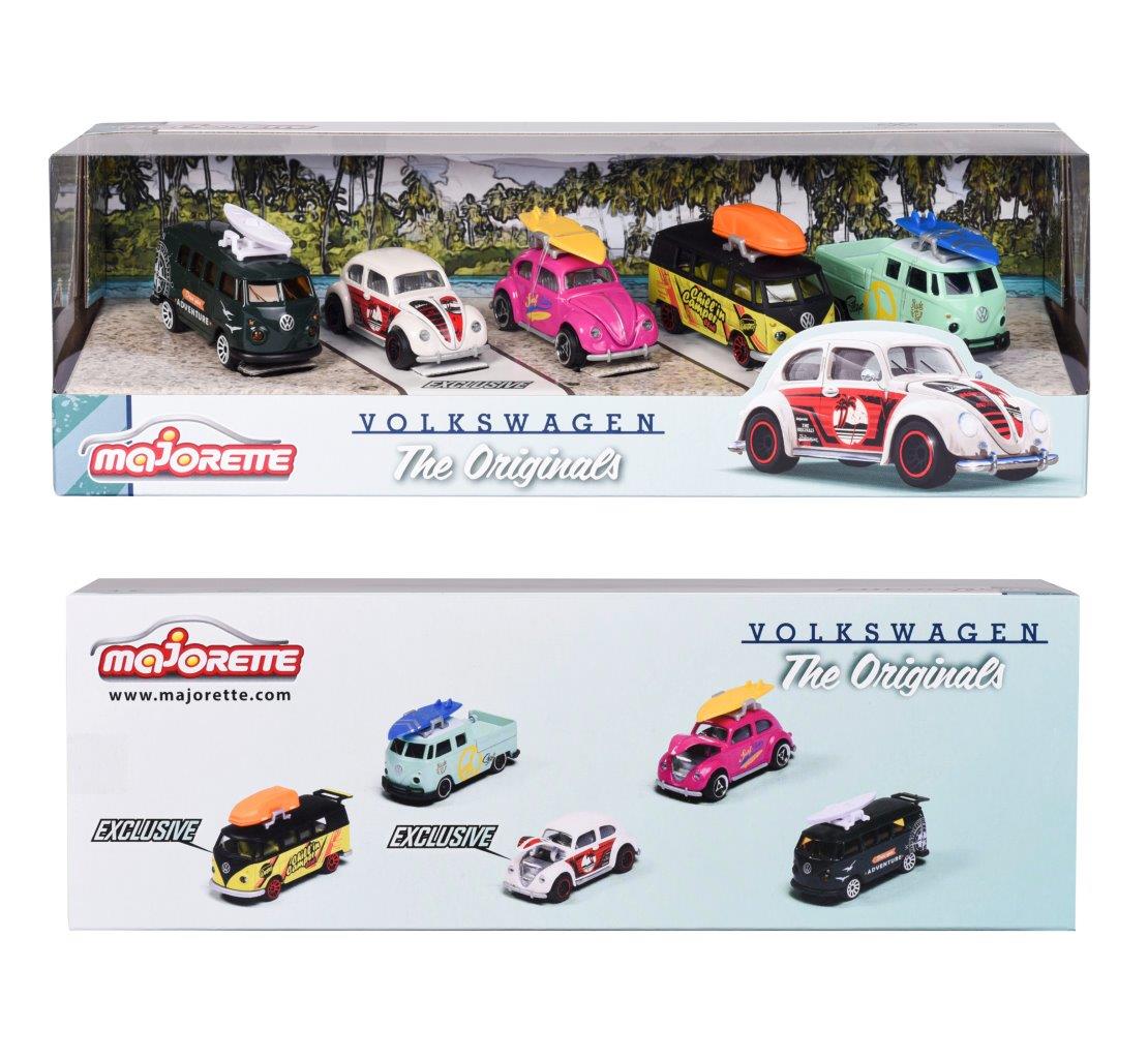 Majorette VW The Originals Die Cast Vehicle 5-Car Pack