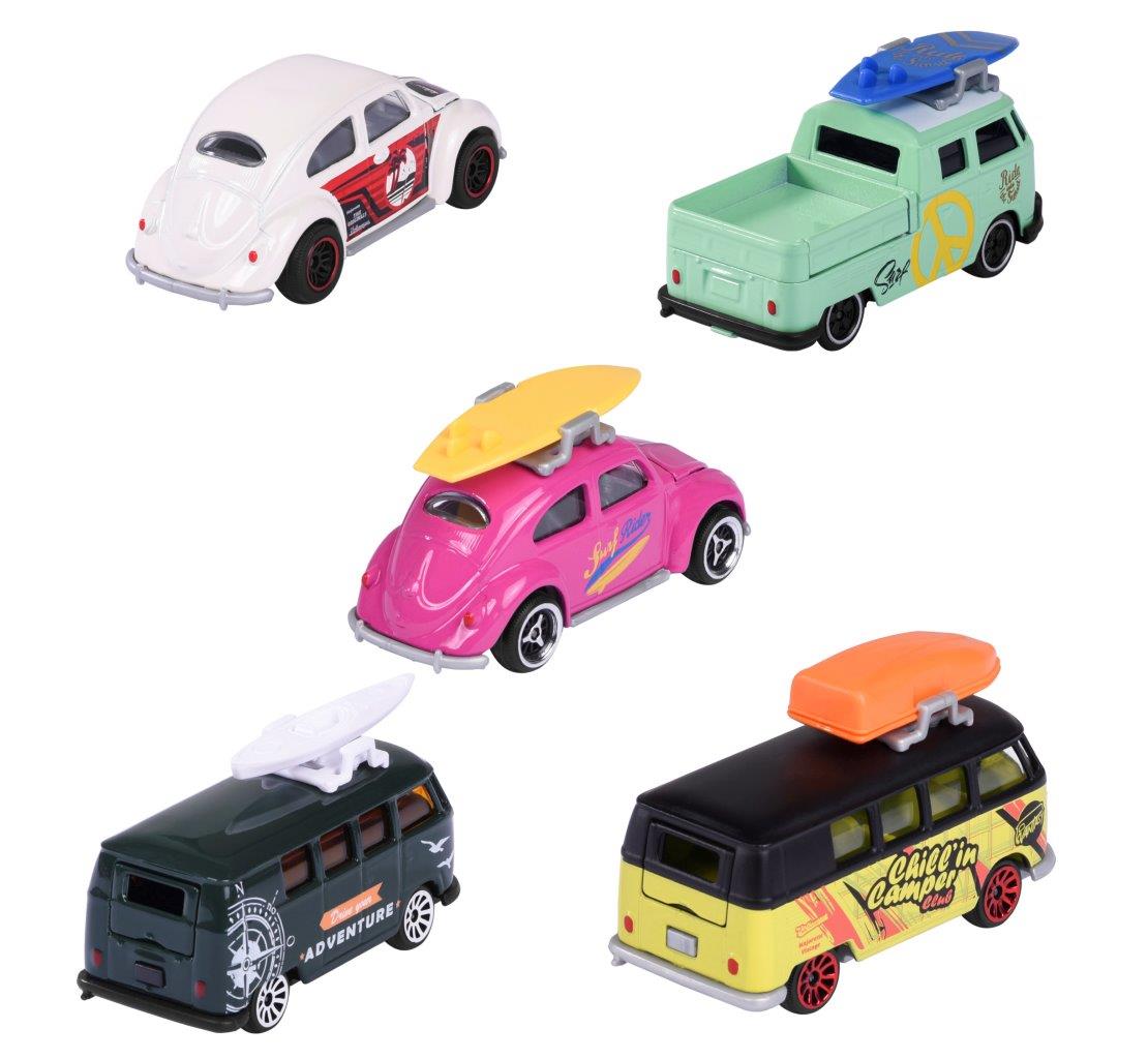 Majorette VW The Originals Die Cast Vehicle 5-Car Pack